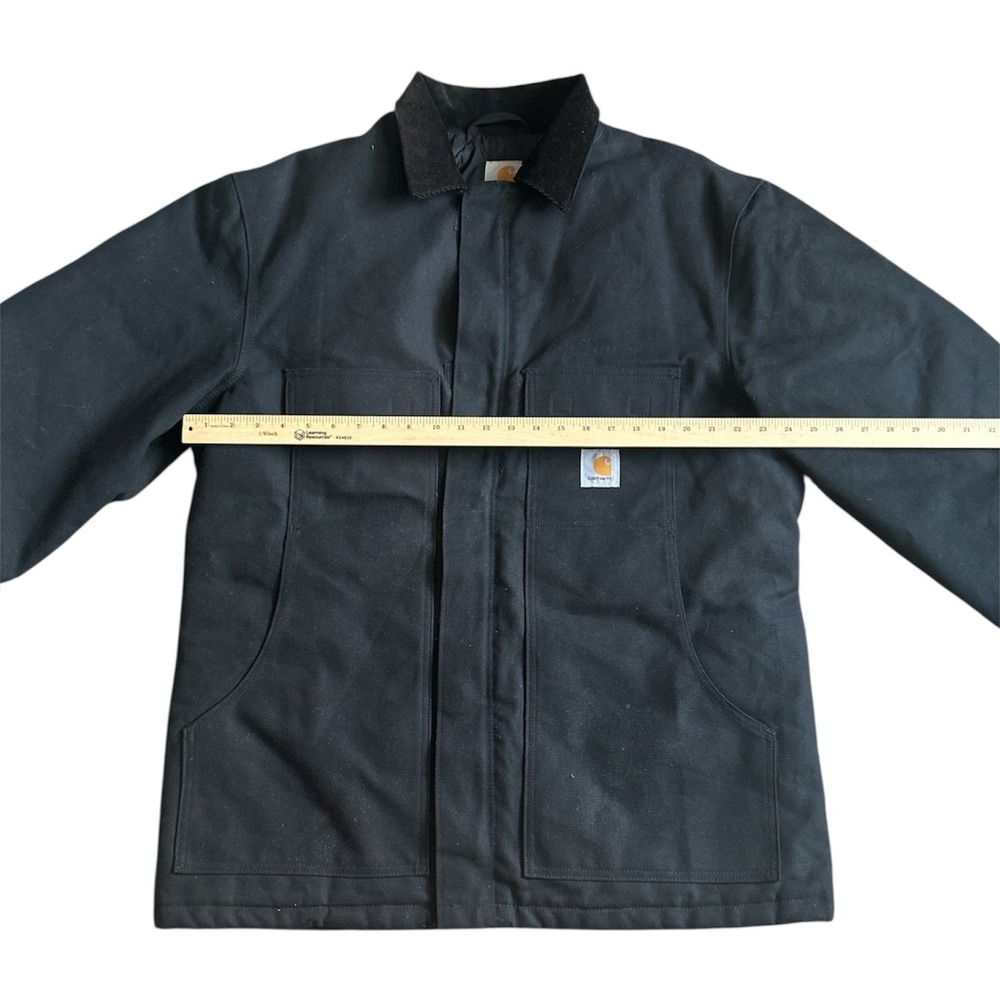 Carhartt Men's Black Traditional Coat/Arctic-Quilt Lined C003-BLK Size L Tall - Picture 9 of 9